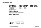 Kenwood KDC-100UR Mode D'emploi