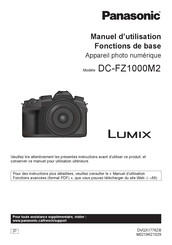 Panasonic LUMIX DC-FZ1000M2 Manuel D'utilisation