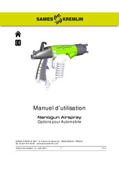 SAMES KREMLIN Nanogun Airspray Manuel D'utilisation