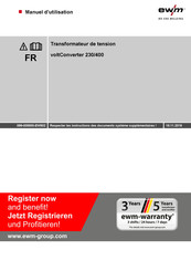 EWM voltConverter 230/400 Manuel D'utilisation