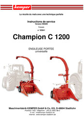 Kemper Champion C 1200 Instructions De Service