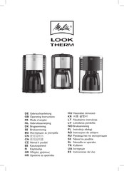 Melitta LOOK THERM DE LUXE SST Mode D'emploi