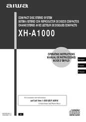 Aiwa XH-A1000 Mode D'emploi