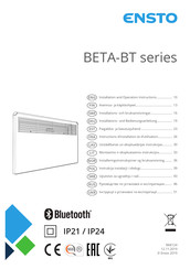 ensto BETA2-BT-EB-IP24 Instructions D'installation Et D'utilisation