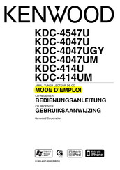 Kenwood KDC-414UM Mode D'emploi