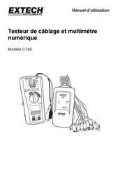 Extech Instruments CT40 Manuel D'utilisation