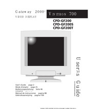 Gateway 2000 VIVITRON 700 CPD-GF200S Mode D'emploi
