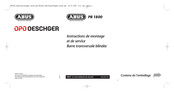 Abus Opo Oeschger PR 1800 Instructions De Montage Et De Service