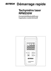 Extech RPM250W Démarrage Rapide