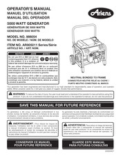 Ariens 986054 AR905011 Série Manuel D'utilisation