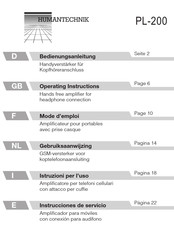 HumanTechnik PL-200 Mode D'emploi