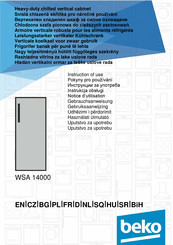 Beko WSA 14000 Notice D'utilisation