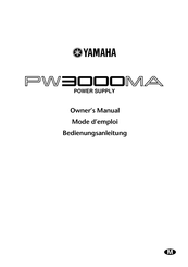 Yamaha PW3000MA Mode D'emploi