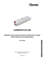 Zennio LUMENTO X3 LED Manuel D'utilisation