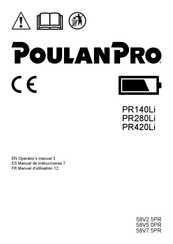 Poulan Pro PR140Li Manuel D'utilisation