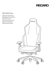 RECARO Rae Notice D'utilisation