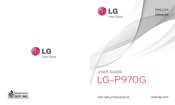 LG Optimus P970G Mode D'emploi