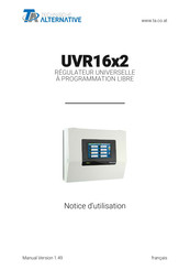 Technische Alternative UVR16x2 Notice D'utilisation