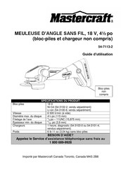 MasterCraft 54-7113-2 Guide D'utilisation