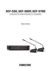 FONESTAR SCF-550 Mode D'emploi