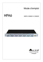 Alto HPA6 Mode D'emploi