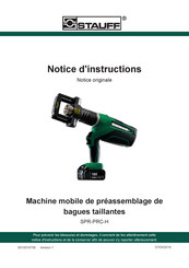 STAUFF SPR-PRC-H Notice D'instructions