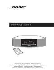 Bose Wave Music System IV Notice D'utilisation