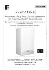 Ferroli DOMINA OASI F 30 E Notice D'installation Et D'utilisation