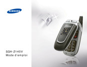 Samsung SGH-Z140V Mode D'emploi