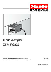 Miele professional XKM RS232 Mode D'emploi