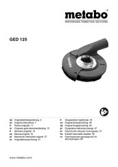 Metabo GED 125 Notice Originale