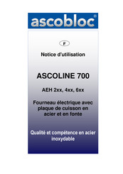 ascobloc ASCOLINE 700 AEH 6 Série Notice D'utilisation