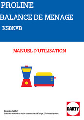 Proline KS8KVB Manuel D'utilisation