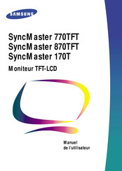 Samsung SyncMaster 770TFT Manuel De L'utilisateur