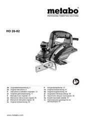 Metabo HO 26-82 Instructions D'utilisation Originales
