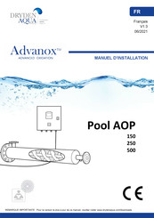 DRYDEN AQUA Advanox Pool AOP 250 Manuel D'installation