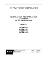 Bard WGERV-A5 Instructions D'installation