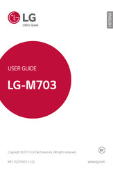 LG M703 Guide De L'utilisateur