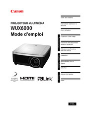 Canon WUX6000 Mode D'emploi