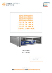 Worldcast Systems ECRESO FM 100 Manuel Utilisateur