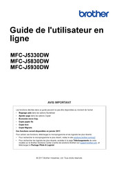 Brother MFC-J5830DW Guide De L'utilisateur En Ligne