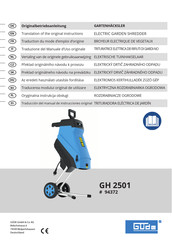 Güde GH 2501 Traduction Du Mode D'emploi D'origine