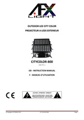 afx light CITYCOLOR-800 Manuel D'utilisation