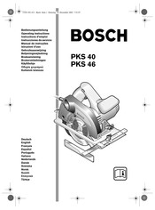 Bosch PKS 40 Instructions D'emploi