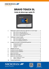 Microfan BRAVO TOUCH 06 Guide De Démarrage Rapide