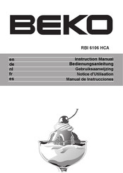 Beko RBI 6106 HCA Notice D'utilisation