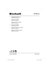 EINHELL TC-BD 630 Instructions D'origine
