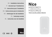 Nice HSDOM22 Instructions Pour L'installation