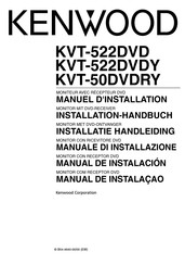 Kenwood KVT-522DVD Manuel D'installation
