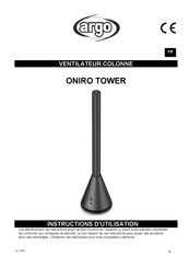 Argo ONIRO TOWER Instructions D'utilisation